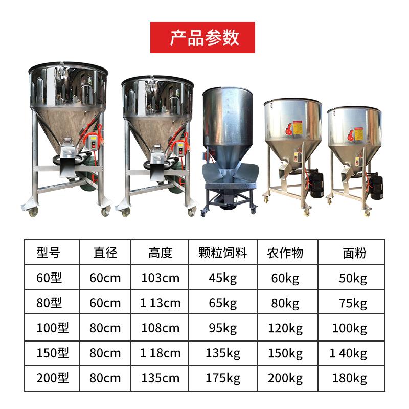 饲料搅拌机家用养殖拌料机不锈钢拌种拌药包衣机塑料颗粒混色机