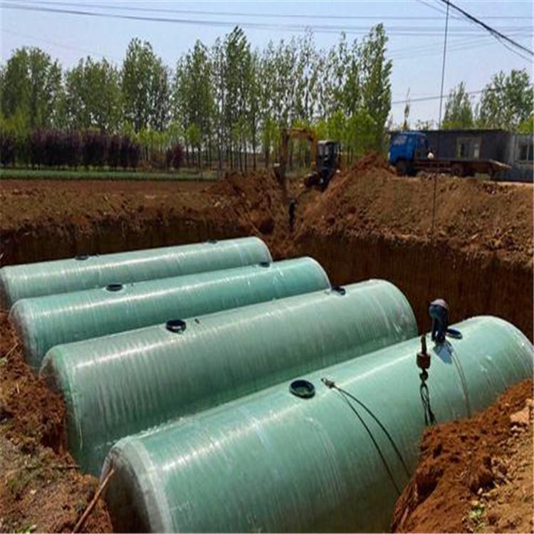 玻璃钢一体化污水处理设备 三格式玻璃钢隔油池 玻璃钢消防水池
