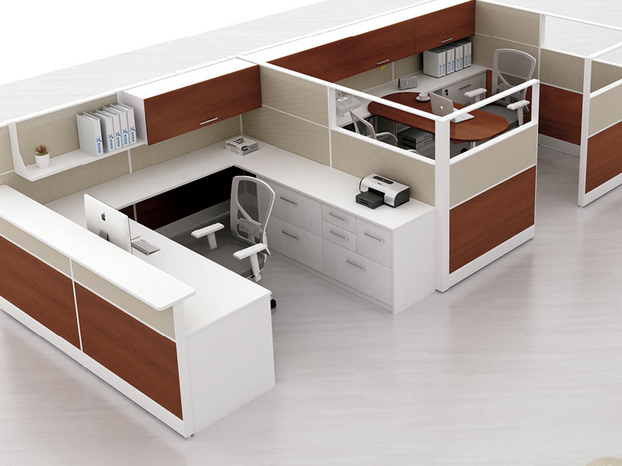 沈阳办公家具办公桌椅子屏风隔断工作位卡位桌组合式办公桌