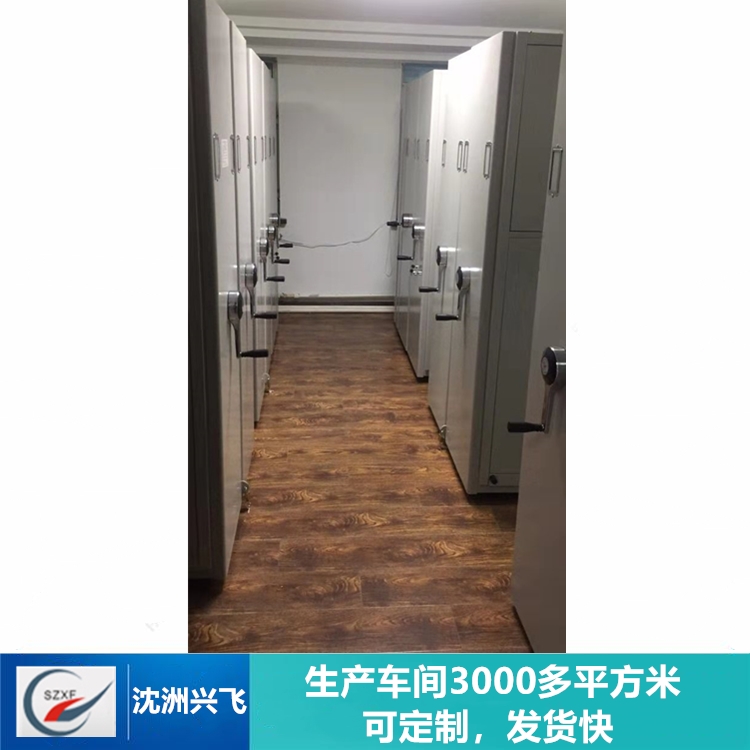辽宁沈阳文件柜 可移动手摇档案密集文件柜 沈阳市沈河区信访局