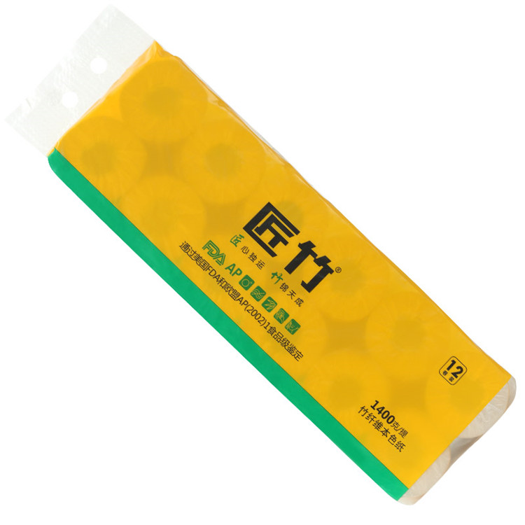 厂家直供匠竹1400克有芯卷纸品质保证