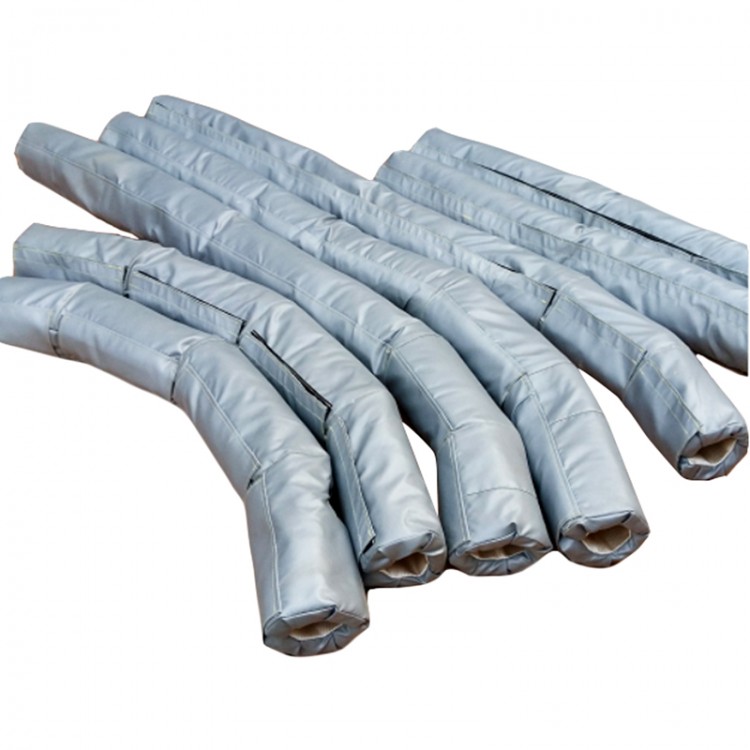 蒸汽管道保温套 管道保温衣  可拆卸保温套 蓝创节能保温厂家