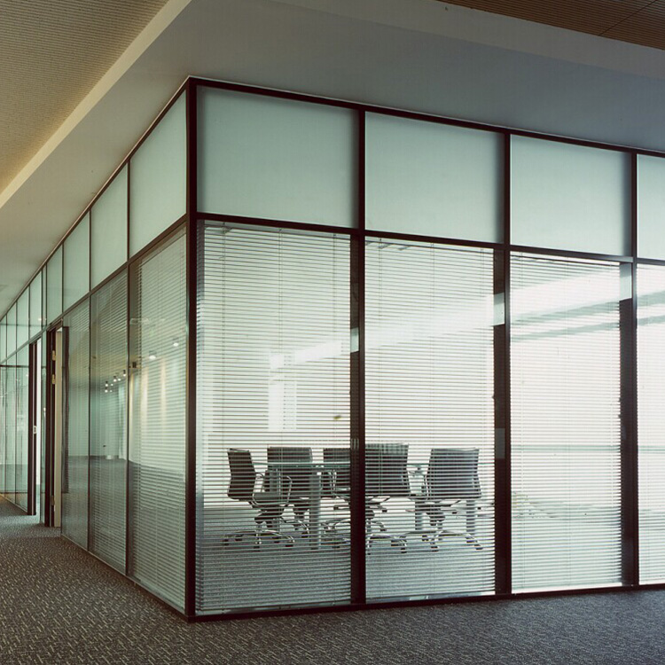 玻璃内置百叶高隔间厂家安装定做 沈阳高隔间价格优惠欲购从速