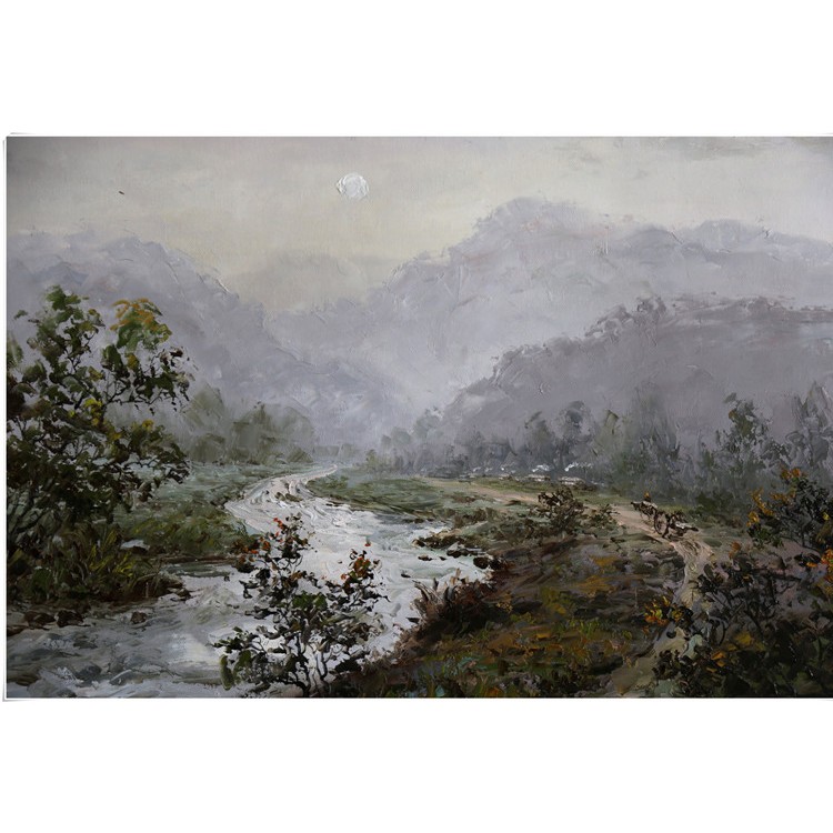 朝鲜油画 朝鲜艺术品创作基地 朝鲜油画 专业定制油画