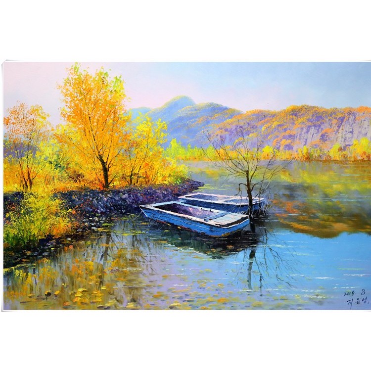 朝鲜画定做 风景画 景色优美