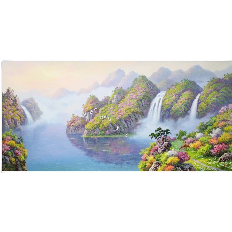 装饰油画  朝鲜油画 专业定制油画