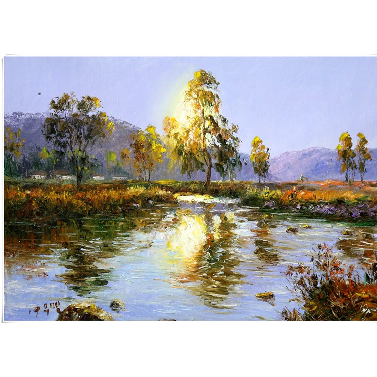 朝鲜画 朝鲜艺术品创作基地 朝鲜油画 专业定制油画