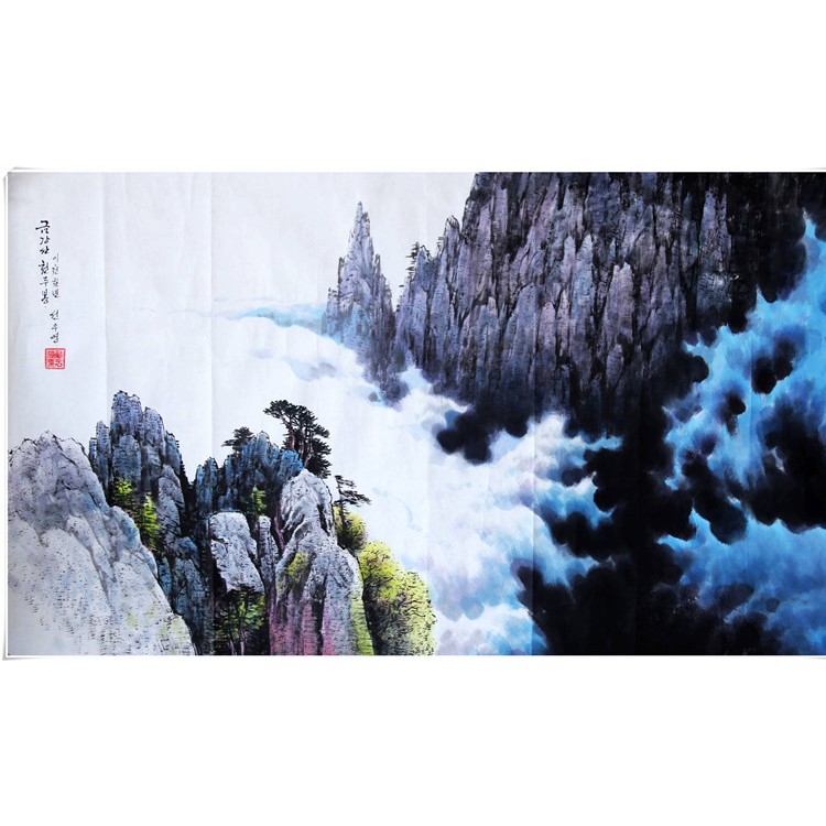 朝鲜油画 朝鲜艺术品创作基地 朝鲜油画 专业定制油画
