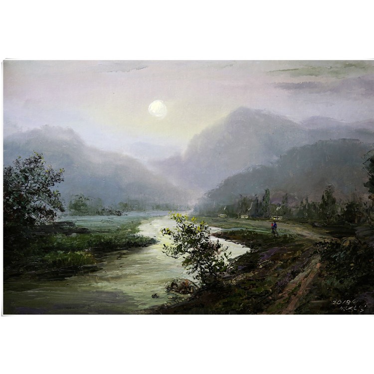 朝鲜油画 朝鲜油画 专业定制油画 朝鲜艺术品创作基地