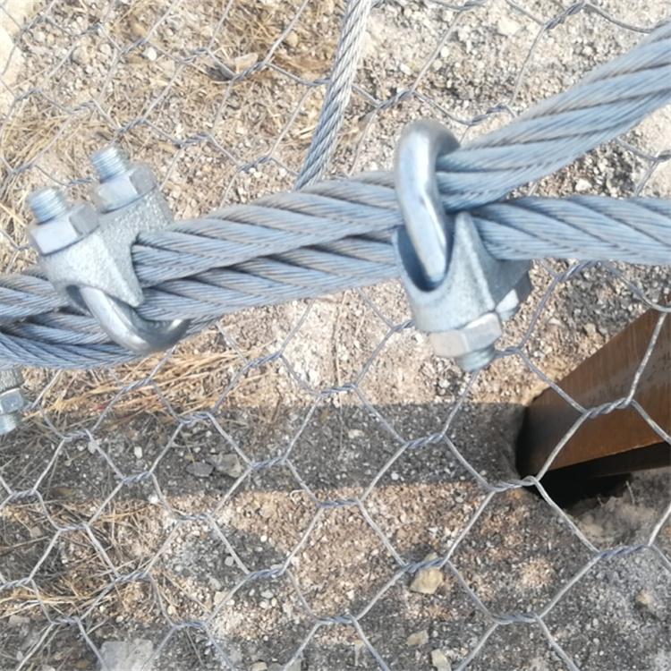 隧道口山体岩石挂主动防护网 覆盖菱形双层主动防护网 