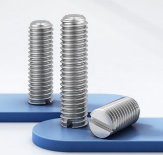 304不锈钢一字平端紧定螺丝开槽无头机米顶丝螺钉M3M4M5M6M8M10