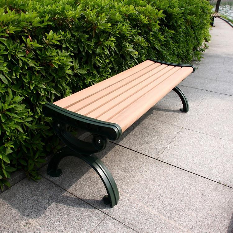 生产供应 塑木公园椅木塑公园椅 防腐木木头木质公园椅 铁质铸铁公园椅 公园长椅 北京定制公园椅