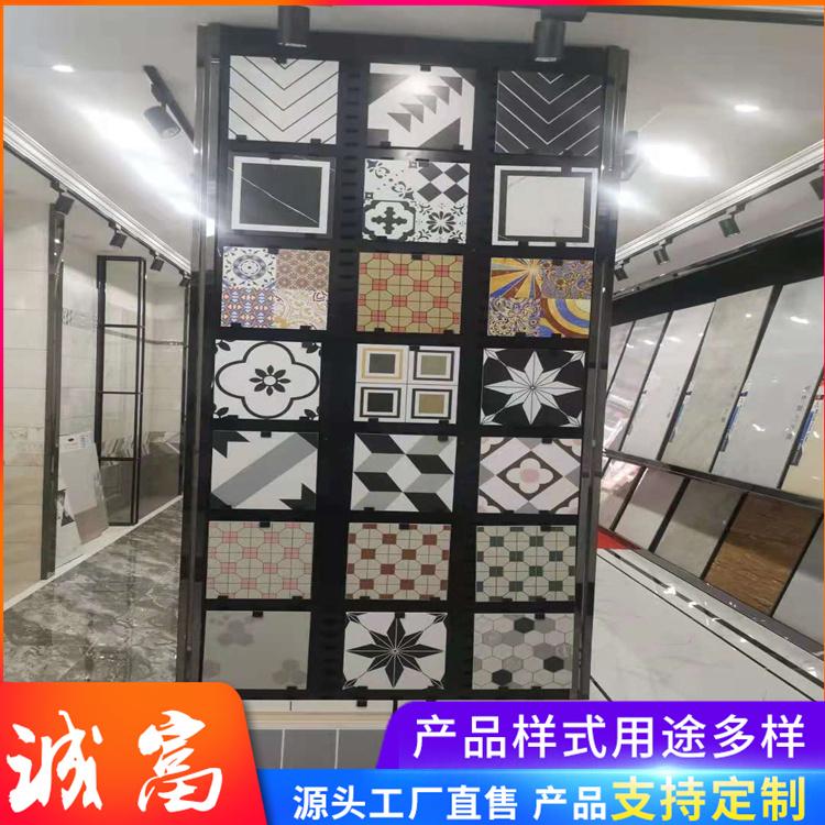 瓷砖推拉展示架 诚富瓷砖展示架挂墙  样品展示架