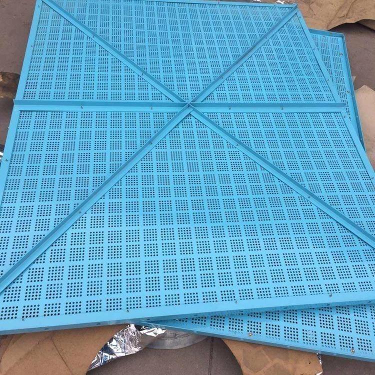 厂家直供葫芦岛金属镀锌板喷塑 正方形圆孔钢板爬架网 爬架网咨询皇雅