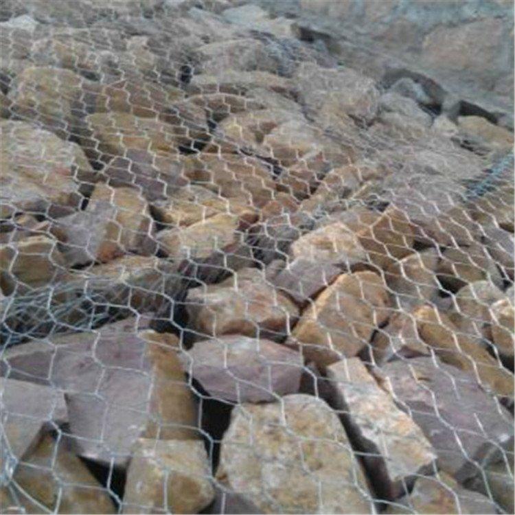 镀高尔凡加筋麦克垫 镀锌石笼网 PVC涂塑格宾网 厂家绿色包塑石笼网