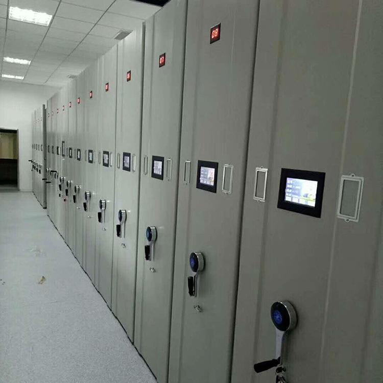 密集架厂家批发智能档案室密集柜 手摇式移动钢制档案柜文件柜