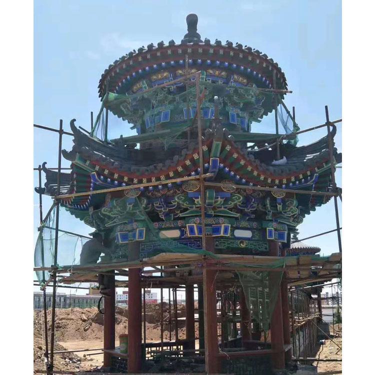   双层亭子 水泥凉亭  防腐木凉亭  