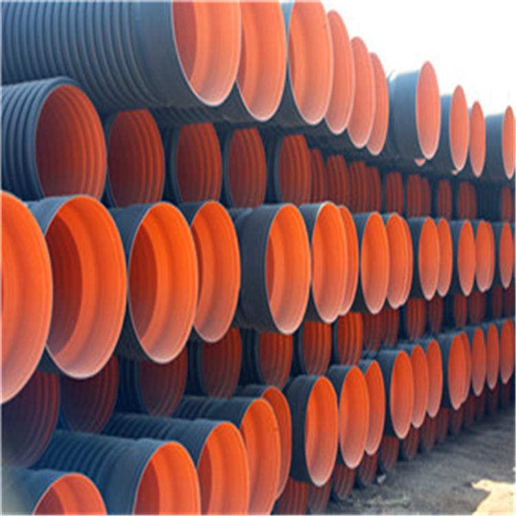 mpp双壁波纹管 雨污水管 大口径管道 DN200~800 SN4 双臂波纹管 黑波纹管 排污排水管 mpp波纹管