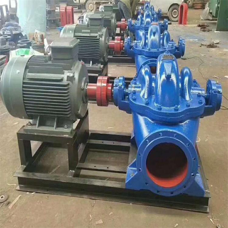 单级双吸离心泵中开泵防洪蜗壳式循环水泵大流量双吸泵