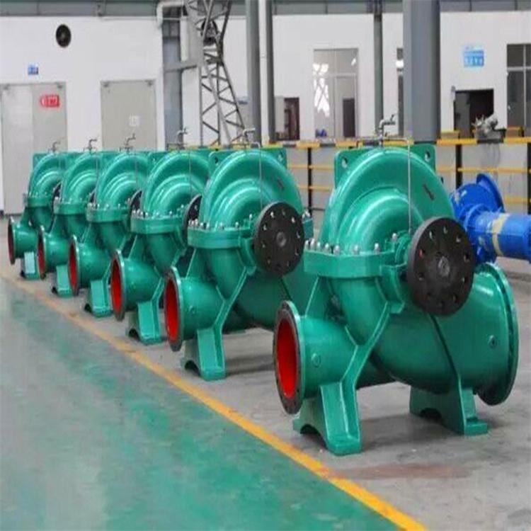 单机双吸离心泵大流量中开泵河道排水泵