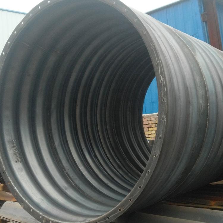 湖北恩施桥梁波纹管涵百功金属波纹涵管热镀锌波纹钢板涵洞加固