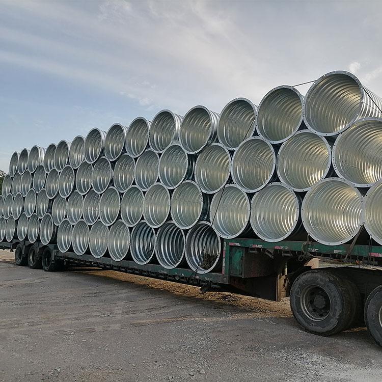 山西地区钢波纹涵管金属波纹管涵公路路基排水波纹圆管涵
