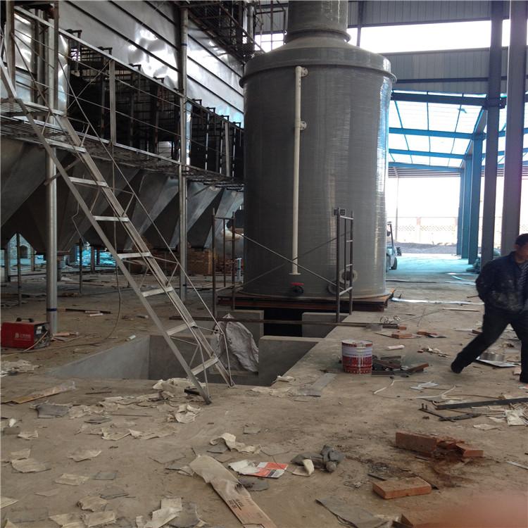 化工厂旋流板喷淋脱硫塔湿式脱硫塔玻璃钢脱硫塔砖窑厂脱硫塔