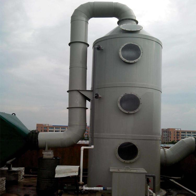 pp喷淋塔脱硫洗涤工业净化废气处理设备 废气除臭PP喷淋塔