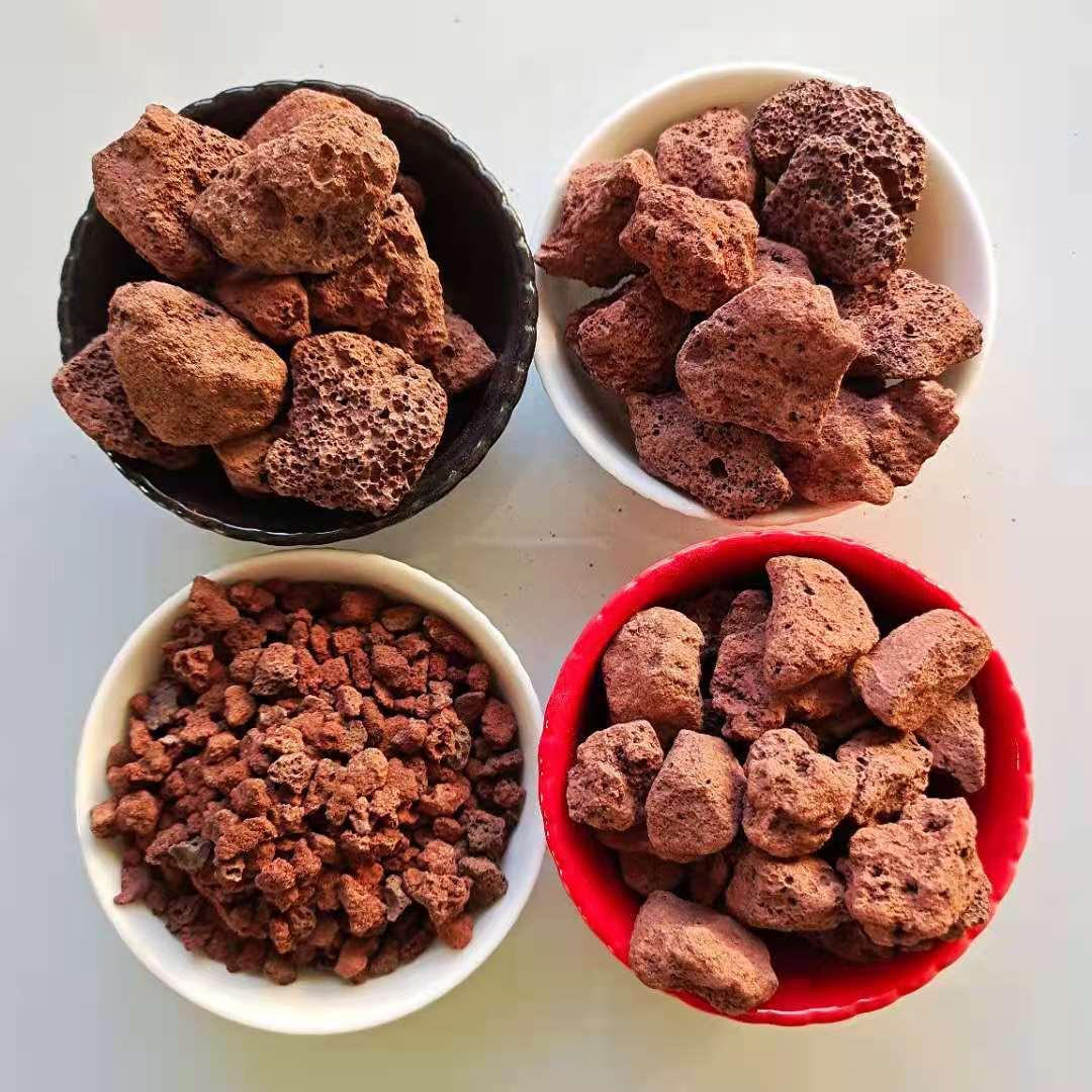 园艺造景滤水火山岩孔隙多、质量轻