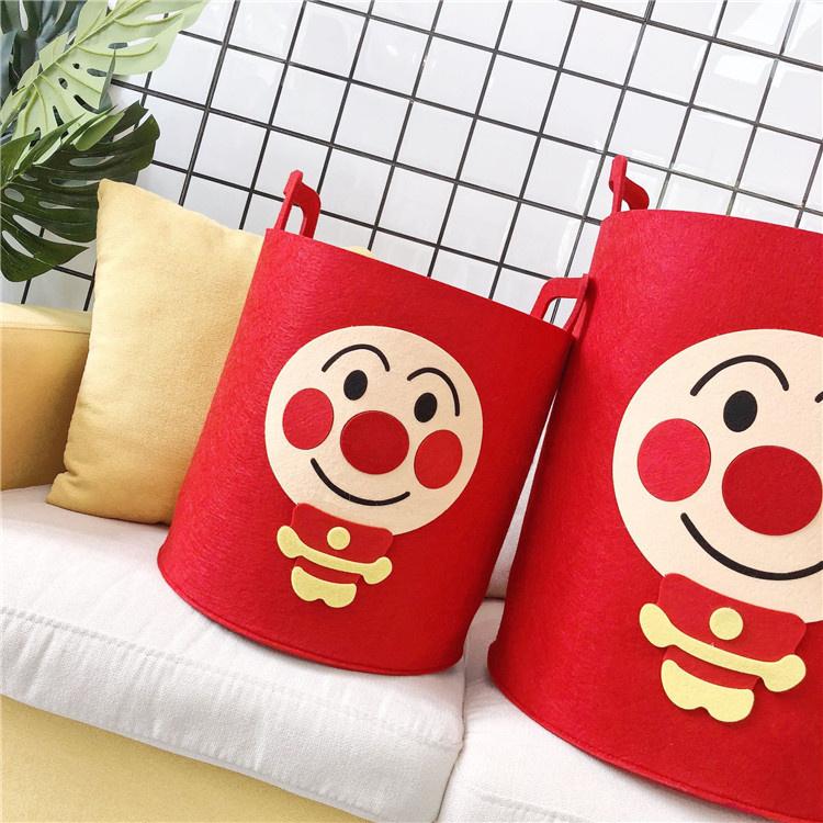 百旺优 毛毡 卡通图案收纳 卡哇伊 大容量 支持定制