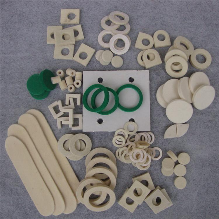 定制防尘密封毛毡圈垫高密度抛光耐磨羊毛毡工业油封垫吸油毛毡条块圈