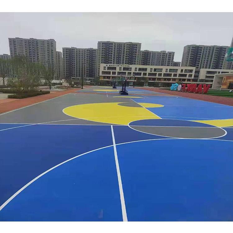 硅PU生产厂家 塑胶跑道施工 篮球场硅PU材料厂家