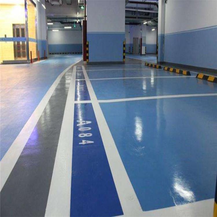 彩地建材 停车场环氧地坪 水性环氧树脂地坪厂家 车间防静电地坪