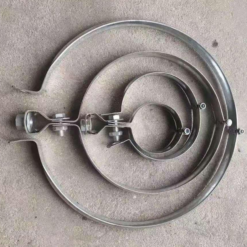 不锈钢加厚骑马卡 管卡单边支架管 测维生产