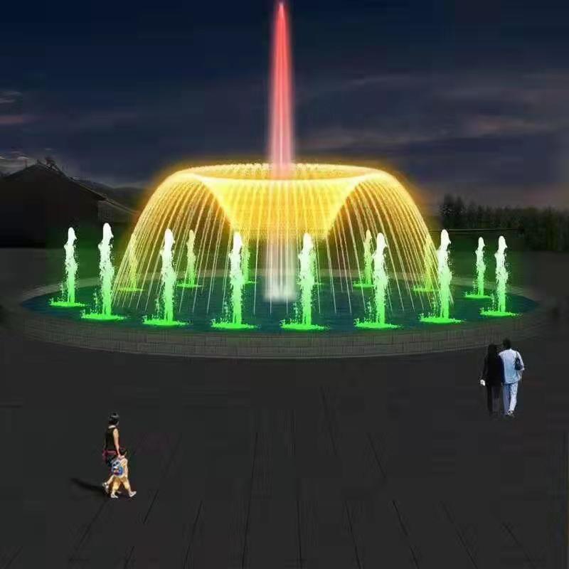 喷泉景观 音乐喷泉设备 大型音乐喷泉设备施工安装