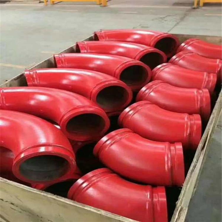厂家现货供应  90度大弯管 泵车弯头  混凝土地泵148低压弯头  无缝地泵管