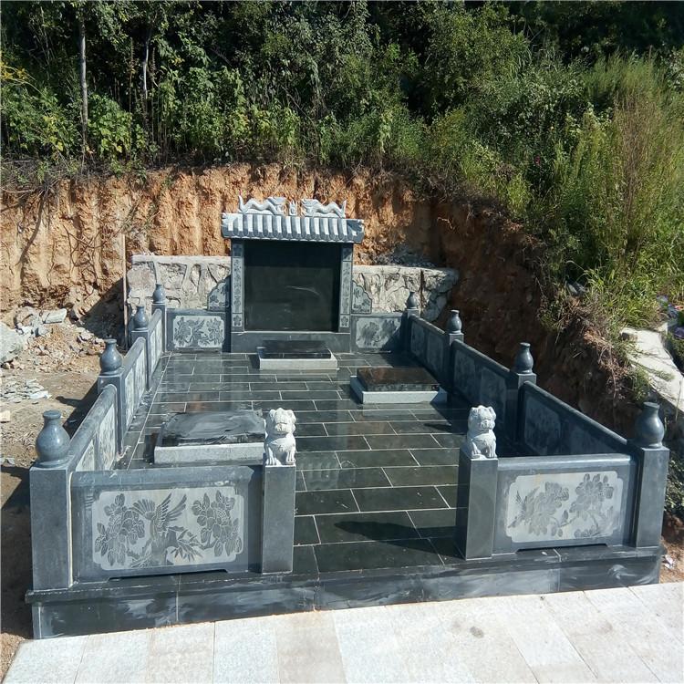天然石材墓碑 生产厂家 芝麻黑光面传统墓碑
