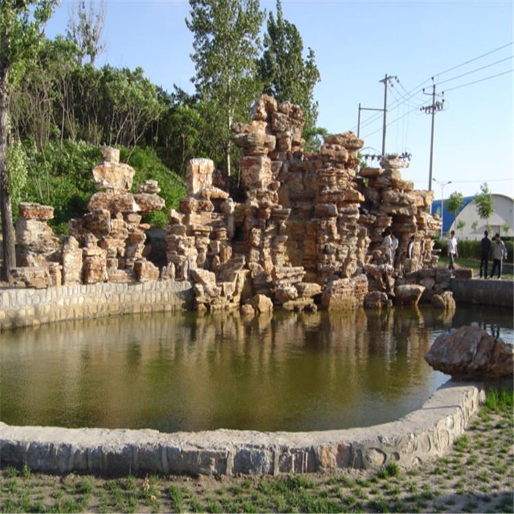 假山施工厂家 千层石假山 水泥仿真假山 专业制作