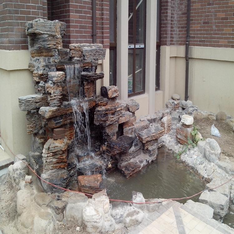 批发河北千层石 园林造景假山石 别墅用景观石