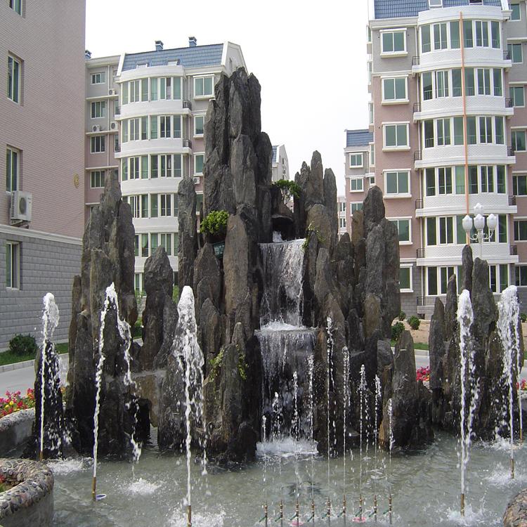 大型园林景观石 鱼池千层石假山 加工定做