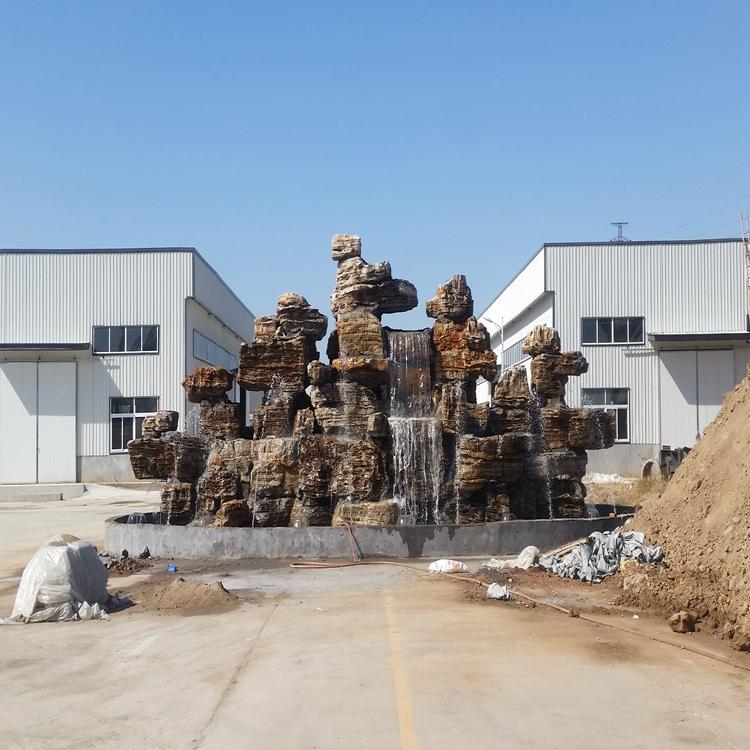 千层石假山 真石假山 怪石假山 假山制作 斧劈石假山