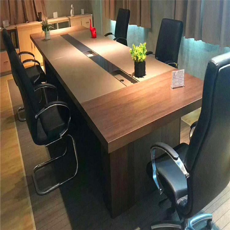 办公室大小型会议桌椅回收  长桌圆角桌子回收