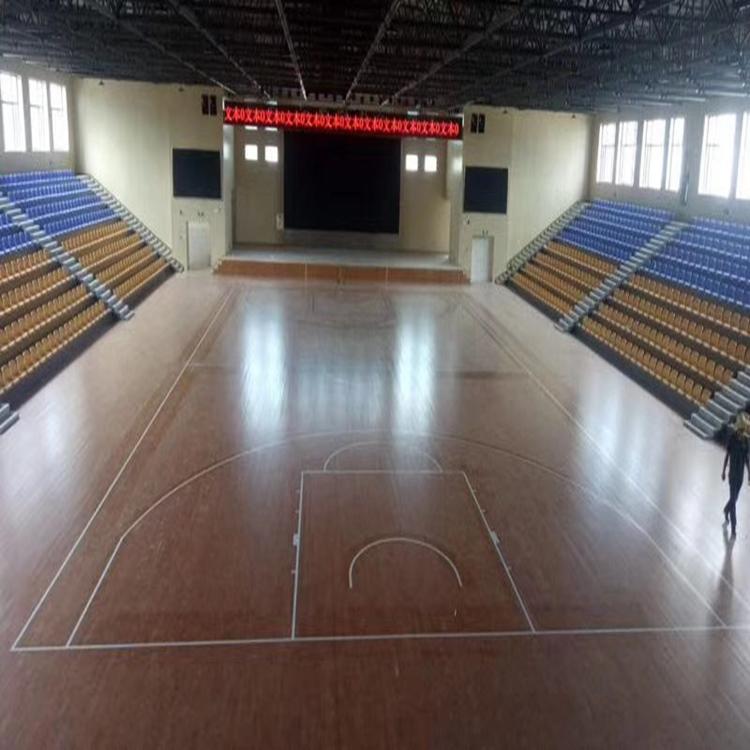 篮球木地板 实木枫木地板 体育馆羽毛球舞台专用运动木地板