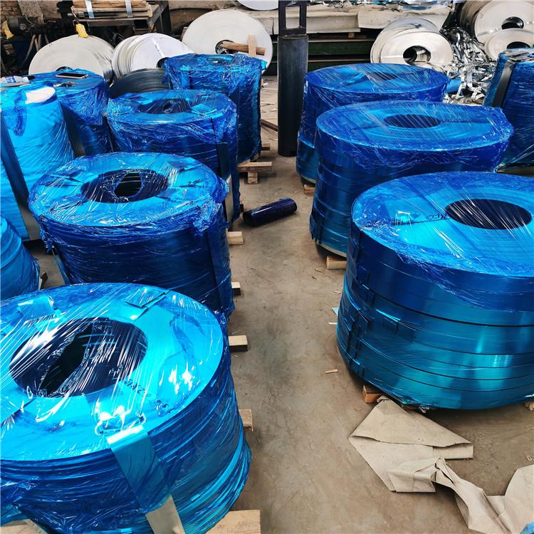 供应 铠装电缆钢带 波纹管钢带 镀锌钢卷 打包扣原料纵剪