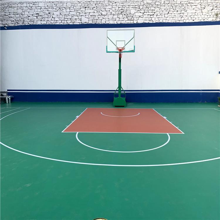 硅pu网球场施工 硅pu篮球场造价 东建 篮球场地硅PU 自产自销