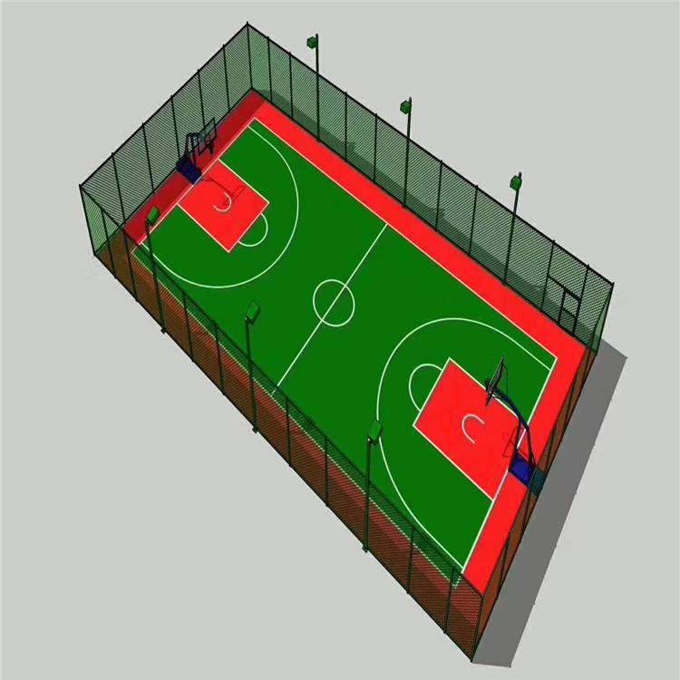 硅PU篮球场价格 塑胶篮球场 东建 硅pu篮球场运动场 常年供应