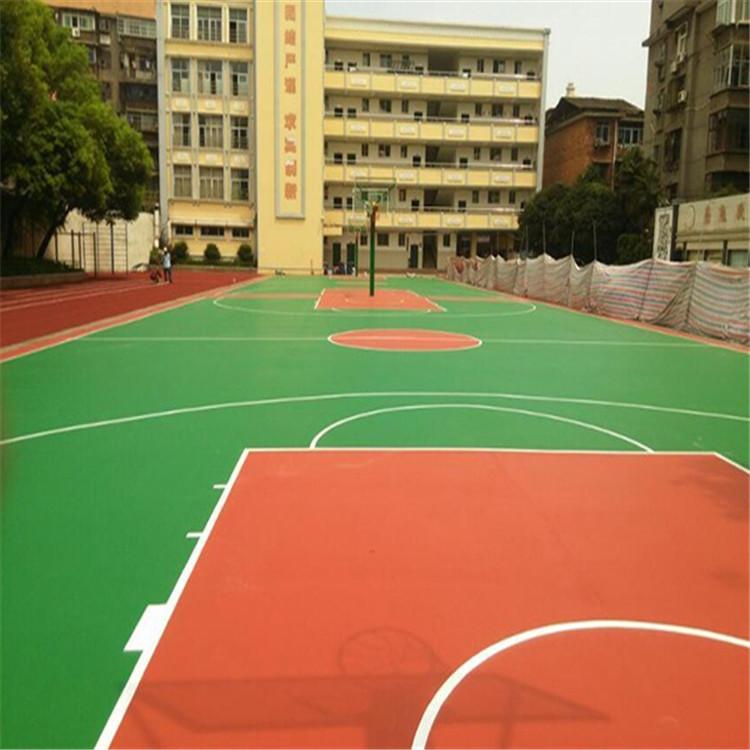 硅pu球场 室外硅PU篮球场厂家施工