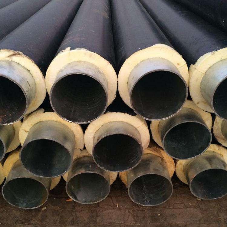 预制直埋保温钢管黑夹克保温钢管 聚氨酯直埋保温钢管