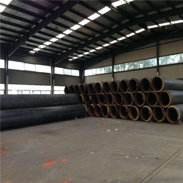 供热直埋保温管 聚氨酯直埋预制保温管 黑夹克保温螺旋钢管