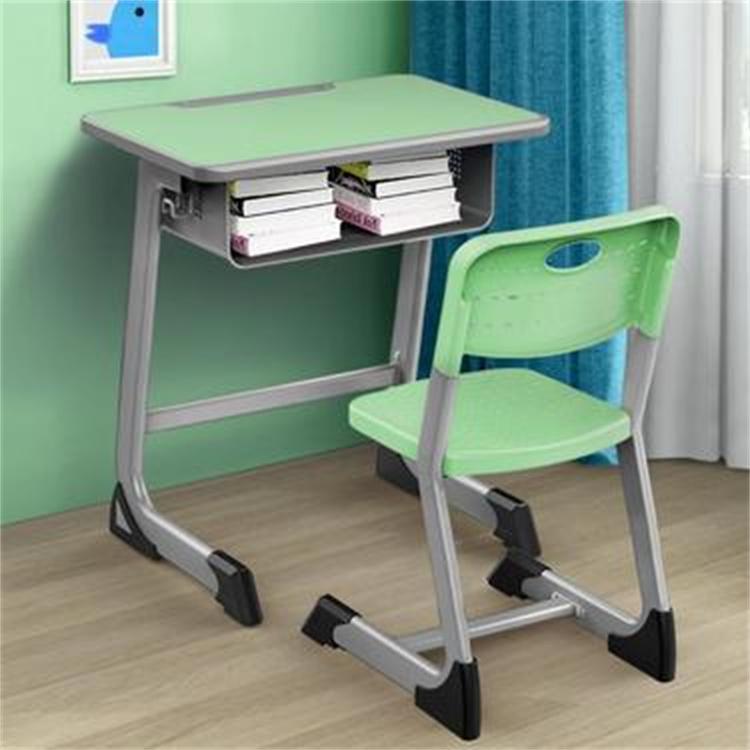 政阳家具 中小学生单人课桌椅 辅导班课桌椅生产厂家